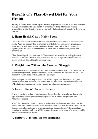 Benefits of a Plant-Based Diet.docx
