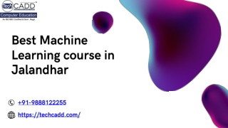 Best Machine Learning course in Jalandhar