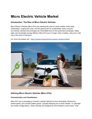 Subscription Models: The Future of Micro EV Ownership