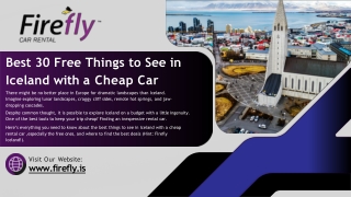 30 Best Free Things to See in Iceland by Cheap Car Rental