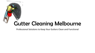 The Importance of Professional Gutter Cleaning in Melbourne