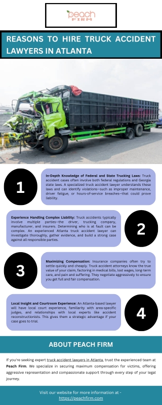 Reasons to Hire Truck Accident Lawyers in Atlanta
