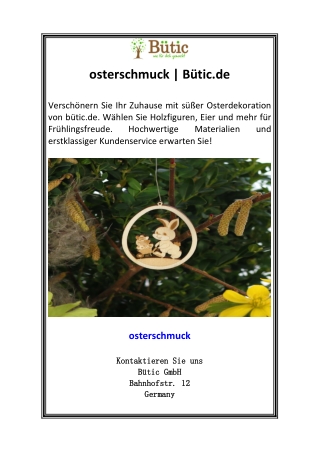osterschmuck  Bütic.de