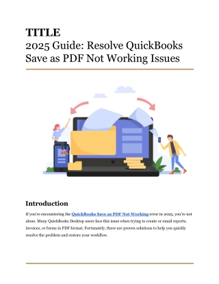 2025 Guide_ Resolve QuickBooks Save as PDF Not Working Issues