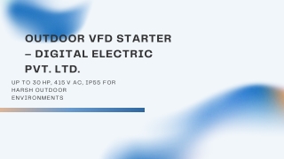 outdoor vfd starter digital electric pvt ltd