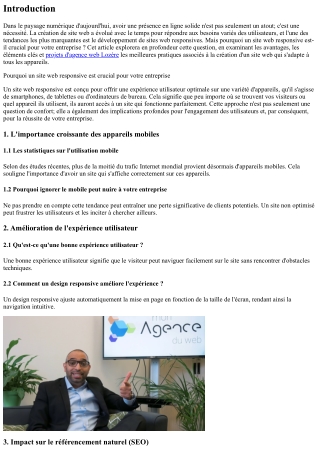 Pourquoi un site web responsive est crucial pour votre entreprise