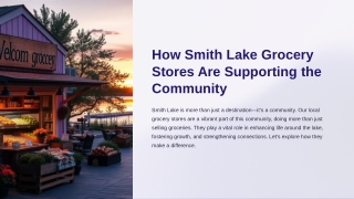 How Smith Lake Grocery Stores Are Supporting the Community