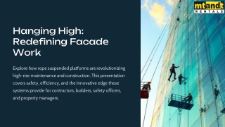 Work Smarter at Heights: A Complete Guide to Rope Suspended Platform Solutions
