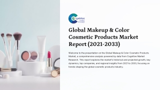 Makeup and Color Cosmetic Products Market Report