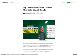 Top Data Science Online Courses That Make You Job-Ready