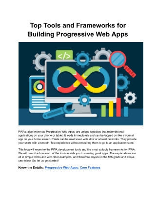 top tools and frameworks for building progressive