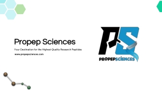 Propep Sciences – Your Trusted Partner in Research Peptidess