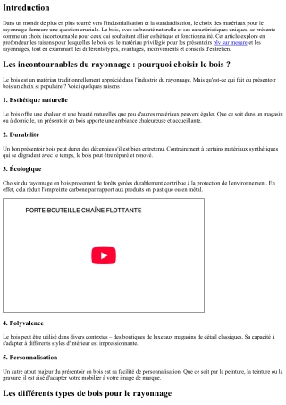 Les incontournables du rayonnage : pourquoi choisir le bois ?