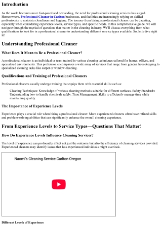From Experience Levels to Service Types—Questions That Matter!