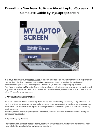 Everything You Need to Know About Laptop Screens – A Complete Guide by MyLaptopScreen (1)