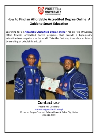How to Find an Affordable Accredited Degree Online: A Guide to Smart Education