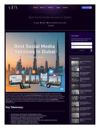 Best Social Media Services in Dubai