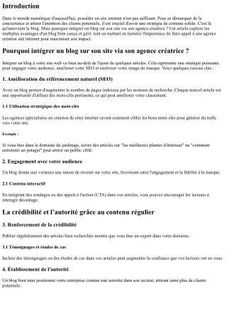 Pourquoi intégrer un blog sur son site via son agence créatrice ?
