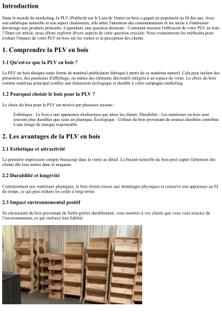 Comment mesurer l'efficacité de votre PLV en bois ?