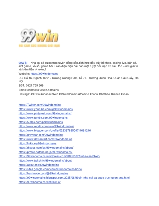 Nhà Cái 99win