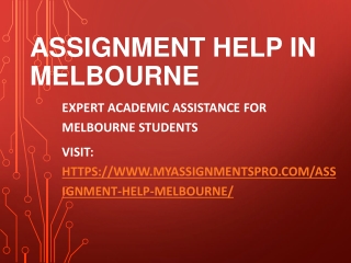 Assignment Help in Melbourne