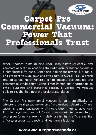 Carpet Pro Vacuum vs. Traditional Vacuums: What Makes It Better?