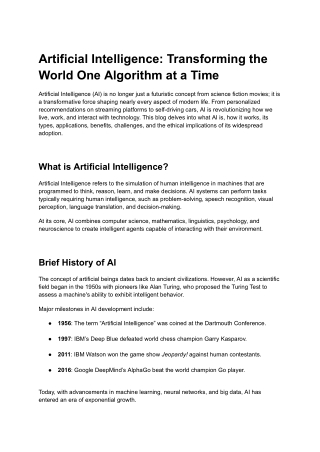 artficial inteligence