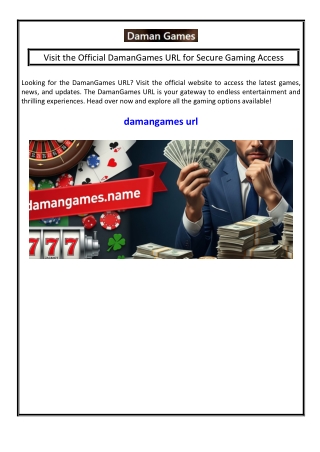Visit the Official DamanGames URL for Secure Gaming Access