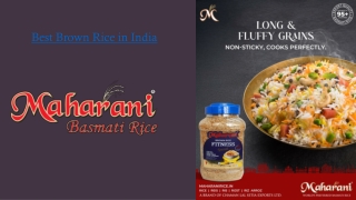 Best Brown Rice in India