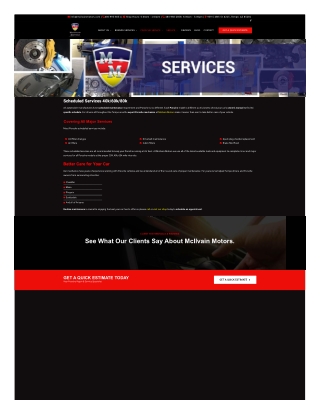 Scheduled Services