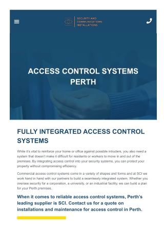 Access Control Perth