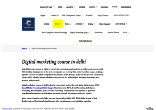 home digital marketing course in delhi