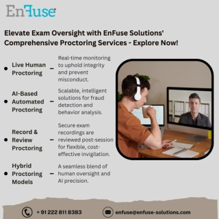 Elevate Exam Oversight with EnFuse Solutions' Comprehensive Proctoring Services