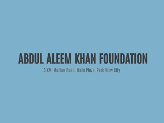 abdul aleem khan foundation 3 km multan road main