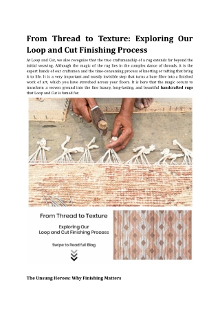 from thread to texture exploring our loop
