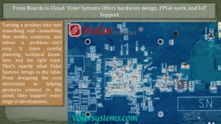 from boards to cloud voler systems offers