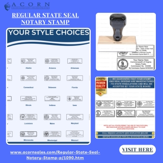 Regular State Seal Notary Stamp