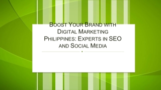 Boost Your Brand with Digital Marketing Philippines Experts in SEO and Social Media