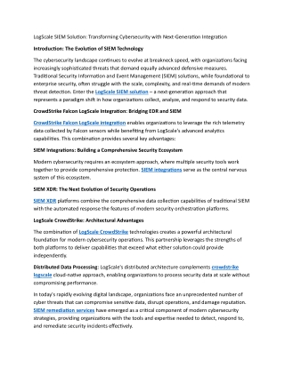 logscale siem solution transforming cybersecurity