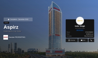 Aspirz Tower at Dubai Sports City – Danube