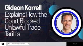 Gideon Korrell Explains How the Court Blocked Unlawful Trade Tariffs