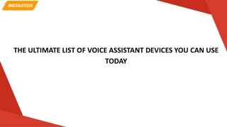 The Ultimate List of Voice Assistant Devices You Can Use Today