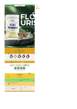 Daily Monk – Easy to Digest Pea Protein for Kids' Daily Nutrition