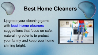 Best Home Cleaners