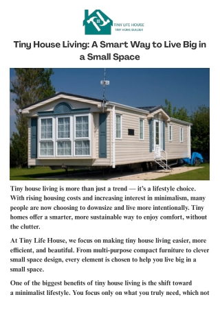 TINY LIFE HOUSE