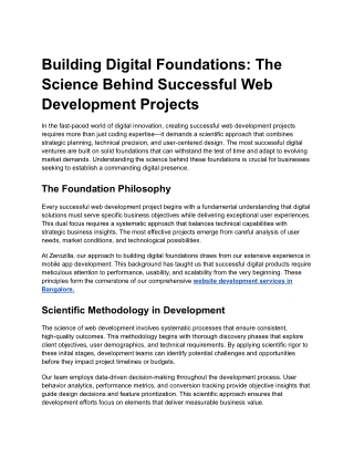 Building Digital Foundations_ The Science Behind Successful Web Development Projects