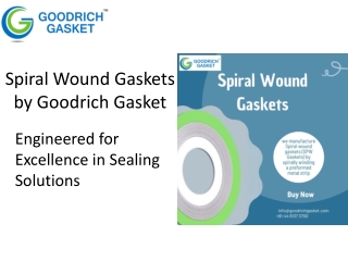Premium Spiral Wound Gaskets by Goodrich Gasket