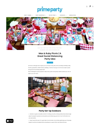 Max & Ruby Backyard Picnic Party Ideas & Inspiration