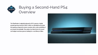 Affordable Second Hand PS4 – Great Value for Gamers