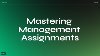 Boost Your Academic Performance with Expert Management Assignment Help